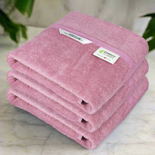 Load image into Gallery viewer, Bamboo Bath Towel 400 GSM - Set of 3