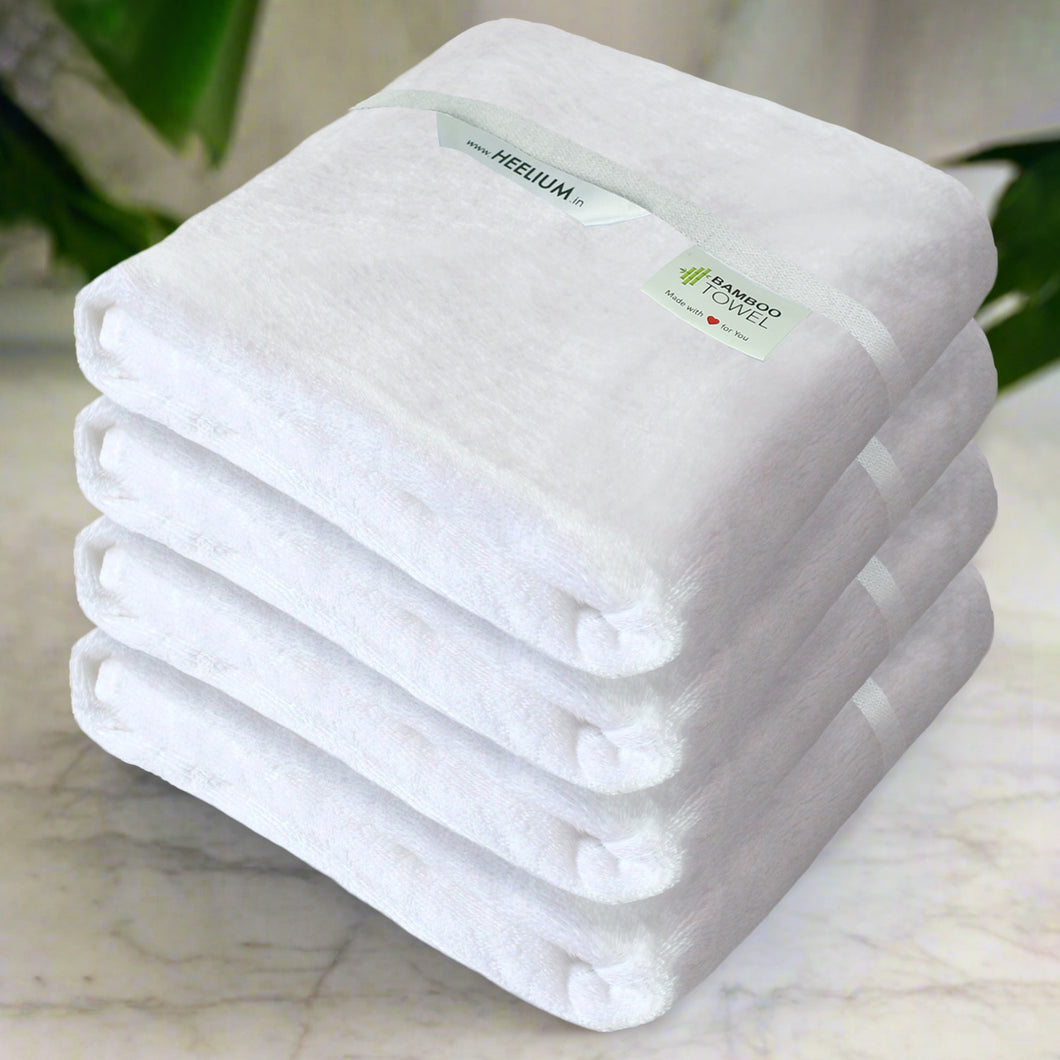 Heelium Bamboo Bath Towel 400 GSM - Set of 4