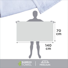 Load image into Gallery viewer, Bamboo Thin Bath Towel, 250 GSM, Lightweight - Pack of 2