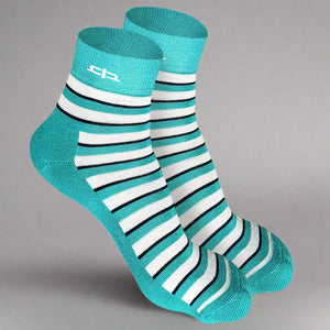 Bamboo Stripe Quarter Length Socks - 2 Pairs