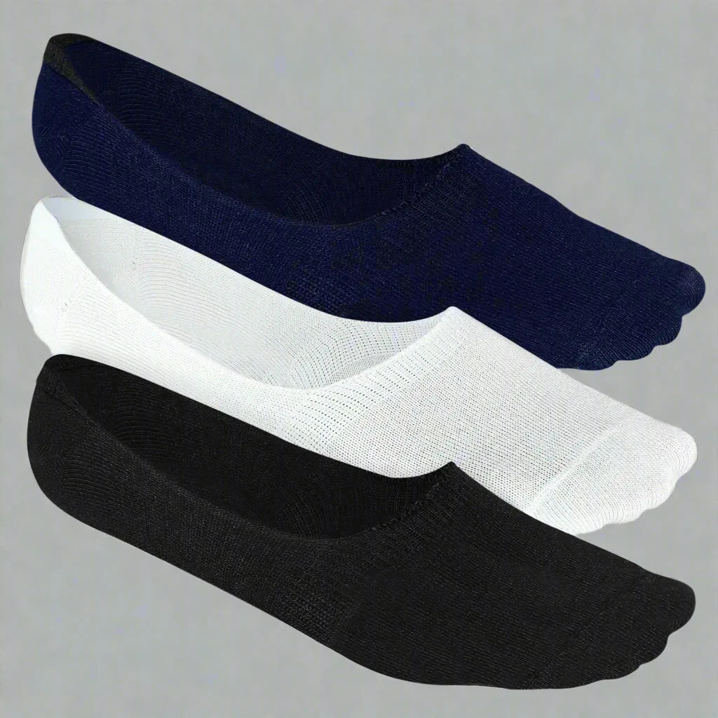 Heelium Bamboo No Show Socks for Men (Solid) Pack of