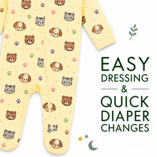 Load image into Gallery viewer, HEELIUM Bamboo Footed Sleepsuit