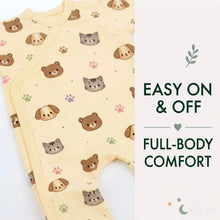 Load image into Gallery viewer, HEELIUM Bamboo Baby Full Romper