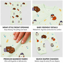 Load image into Gallery viewer, Heelium Bamboo Baby Full Romper
