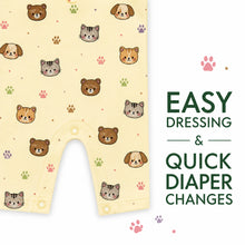 Load image into Gallery viewer, HEELIUM Bamboo Baby Short Romper