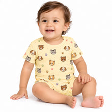Load image into Gallery viewer, Heelium Bamboo Baby Short Romper