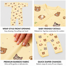 Load image into Gallery viewer, HEELIUM Bamboo Baby Full Romper
