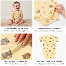 Load image into Gallery viewer, Heelium Bamboo Baby Envelope Neck Bodysuit