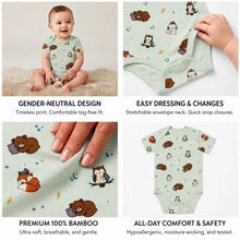 Load image into Gallery viewer, Heelium Bamboo Baby Envelope Neck Bodysuit