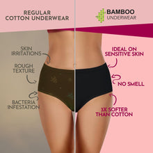Load image into Gallery viewer, Heelium Bamboo Underwear Brief for Women - Pack of 4
