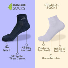 Load image into Gallery viewer, Bamboo Quarter Socks - 3 Pairs