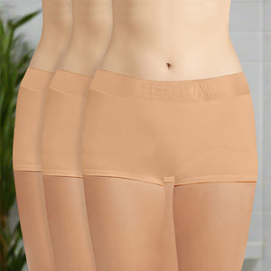 Heelium Bamboo Boyshorts Underwear for Women - Pack of 3