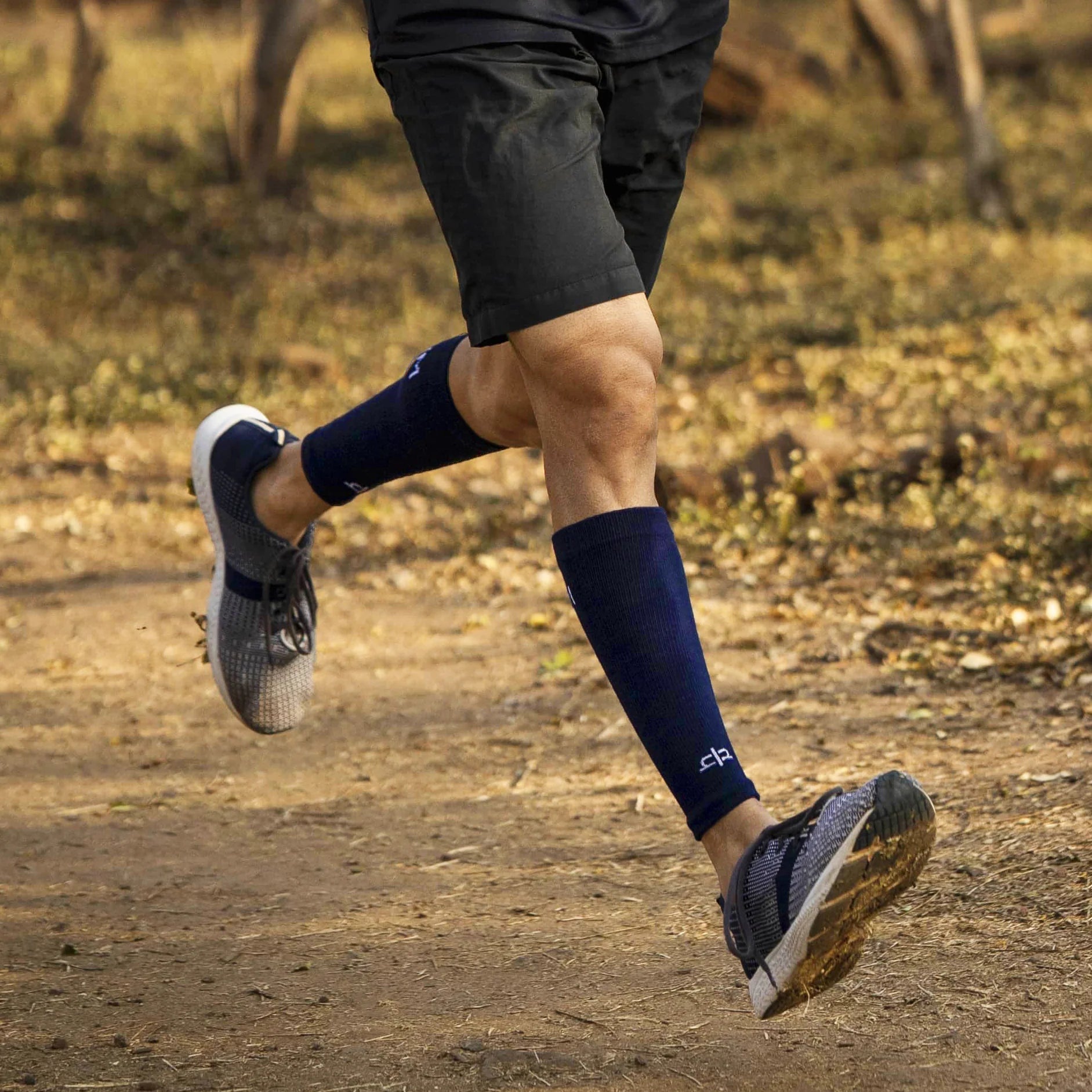 Shorts Wearing Compression Socks While Running Compression Gear