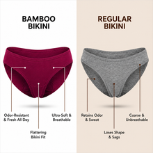 Load image into Gallery viewer, Heelium Bamboo Underwear Bikini for Women - Pack of 1