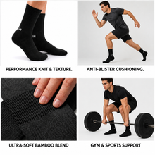 Load image into Gallery viewer, HEELIUM Bamboo Athletic Crew Socks for Men &amp; Women  - 1 Pairs