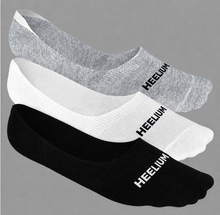 Load image into Gallery viewer, Heelium Bamboo No Show Socks for Men (Solid) - Pack of 3
