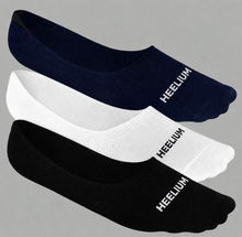 Load image into Gallery viewer, Heelium Bamboo No Show Socks for Men (Solid) - Pack of 3
