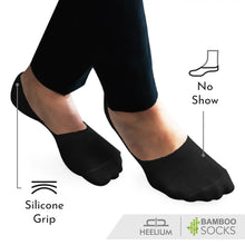 Load image into Gallery viewer, Bamboo No Show Socks for Men (Solid) - Pack of 3