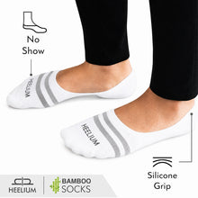 Load image into Gallery viewer, Heelium Bamboo No Show Socks for Men (Stripes) - Pack of 4
