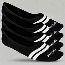 Load image into Gallery viewer, Heelium Bamboo No Show Socks for Men (Stripes) - Pack of 4