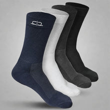 Load image into Gallery viewer, Heelium Bamboo Men Crew Socks (Soft Elastane) - 4 Pairs