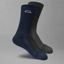 Load image into Gallery viewer, Heelium Bamboo Men Crew Socks (Soft Elastane) - 2 Pairs
