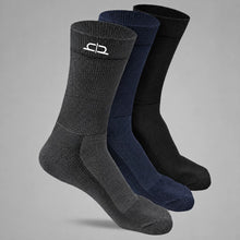 Load image into Gallery viewer, Heelium Bamboo Men Crew Socks (Soft Elastane) - 3 Pairs