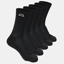 Load image into Gallery viewer, Heelium Bamboo Men Crew Socks (Soft Elastane) - 5 Pairs