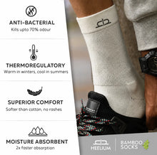 Load image into Gallery viewer, Heelium Bamboo Men Crew Socks (Soft Elastane) - 5 Pairs