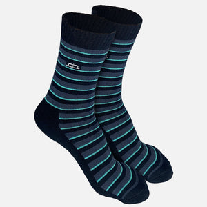 Bamboo Men Crew Socks (Stripes) - 2 Pairs