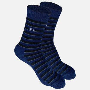 Bamboo Men Crew Socks (Stripes) - 2 Pairs