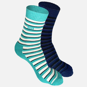 Bamboo Men Crew Socks (Stripes) - 2 Pairs