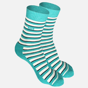 Bamboo Men Crew Socks (Stripes) - 2 Pairs