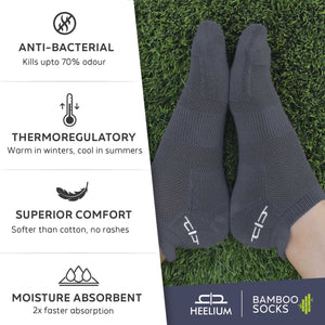 Bamboo Men Ankle Socks - 4 Pairs