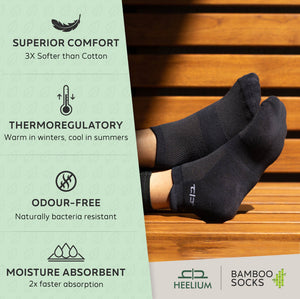 Bamboo Kids Ankle Socks - 4 Pairs