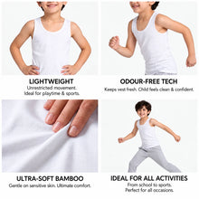 Load image into Gallery viewer, Heelium Bamboo Vest for Kids - Pack of 3