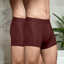 Load image into Gallery viewer, Heelium Bamboo Underwear Trunk (Keyhole) For Men - Pack of 2