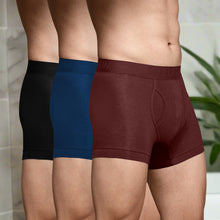 Load image into Gallery viewer, Heelium Bamboo Underwear Trunk (Keyhole) For Men - Pack of 3