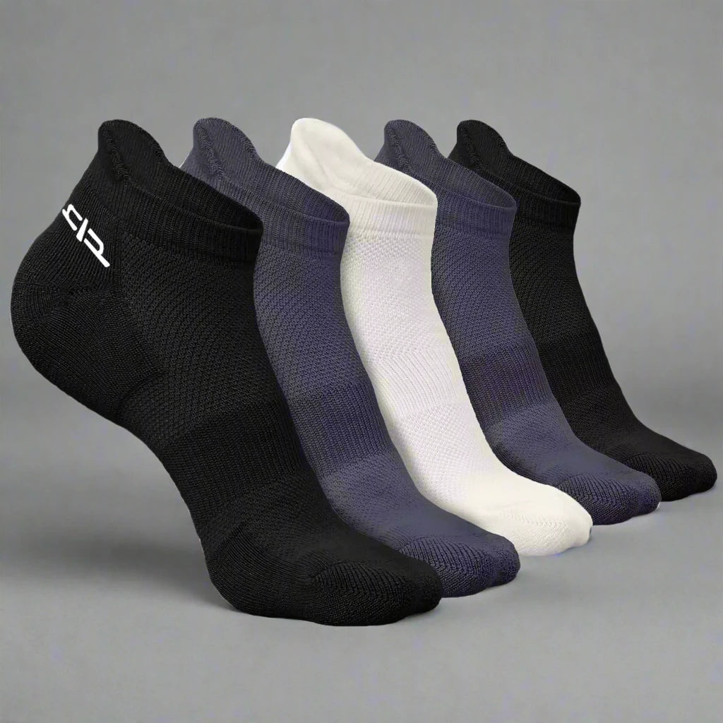 Heelium Bamboo Men Ankle Socks - 5 Pairs