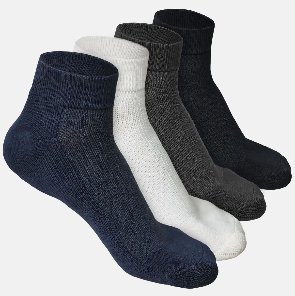 Bamboo Quarter Length Socks - 4 Pairs – Heelium