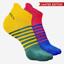 Load image into Gallery viewer, Bamboo Men Ankle Socks (Striped) - 2 Pairs