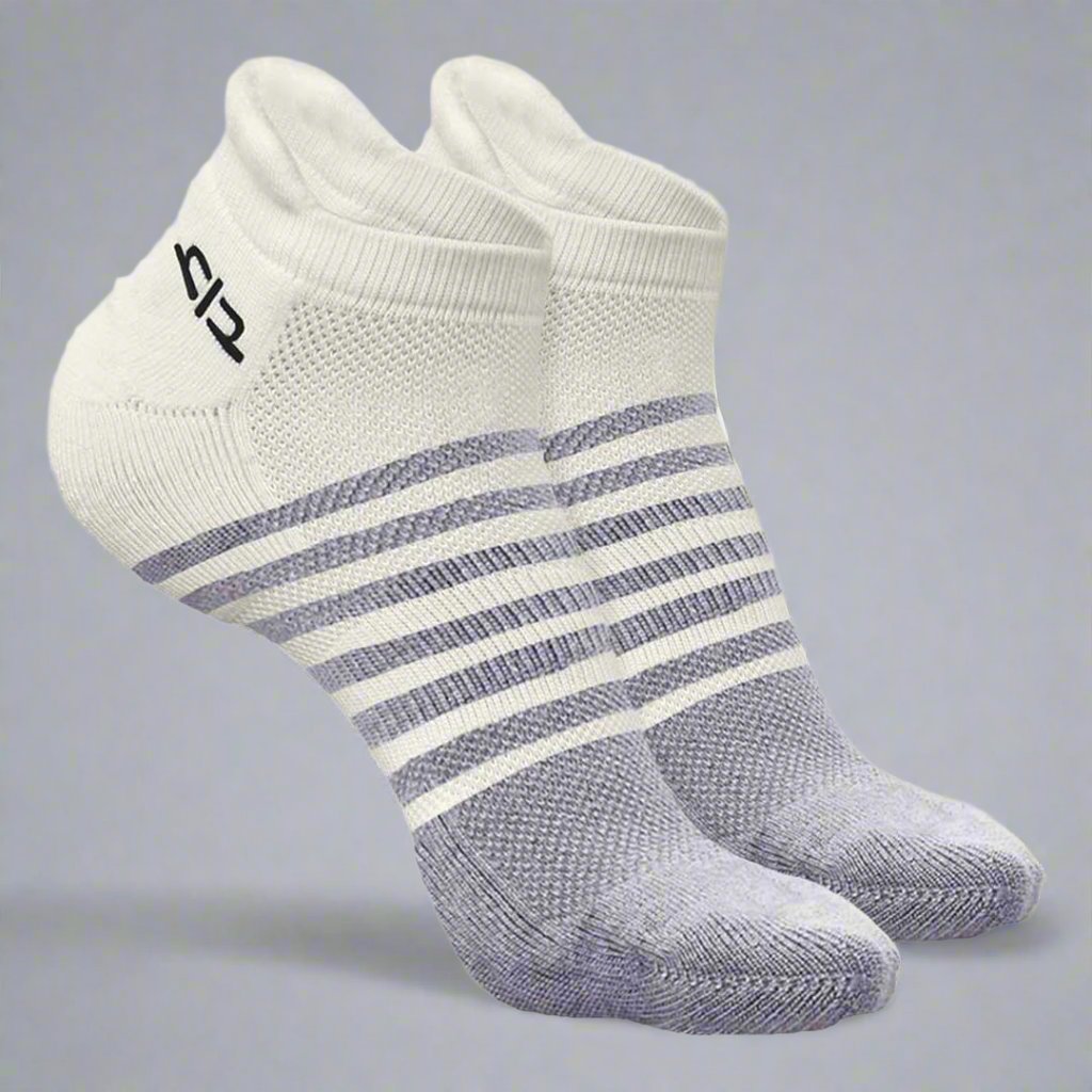 Heelium Bamboo Men Ankle Socks (Striped) - 2 Pairs