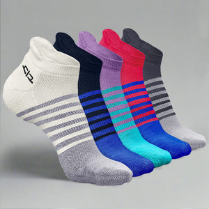 Bamboo Men Ankle Socks (Striped) - 5 Pairs