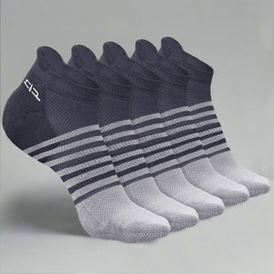 Bamboo Men Ankle Socks (Striped) - 5 Pairs