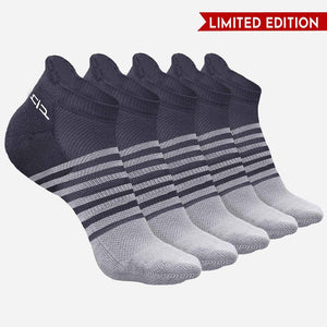 Bamboo Men Ankle Socks (Striped) - 5 Pairs