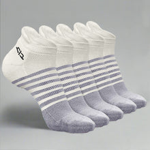 Load image into Gallery viewer, Bamboo Men Ankle Socks (Striped) - 5 Pairs