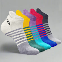 Load image into Gallery viewer, Bamboo Men Ankle Socks (Striped) - 5 Pairs