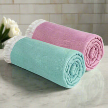 Load image into Gallery viewer, Heelium Bamboo Turkish Bath Towel - Set of 2