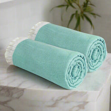 Load image into Gallery viewer, Heelium Bamboo Turkish Bath Towel - Set of 2