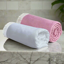 Load image into Gallery viewer, Heelium Bamboo Turkish Bath Towel - Set of 2